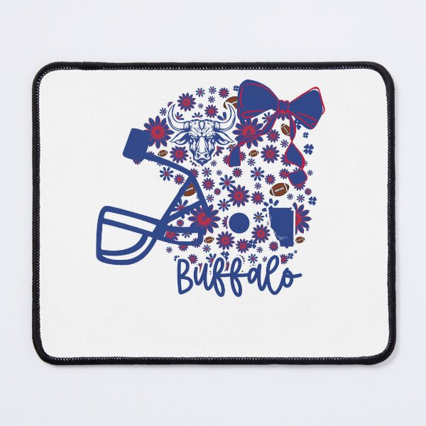 Item preview, Buffalo Floral Football Helmet designed and sold by RebeccaLittlee.