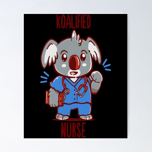 Item preview, Koalified Nurse – Koala Pun designed and sold by KauanSilvaCosta.