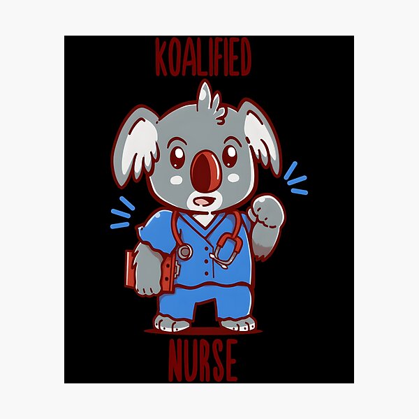 Item preview, Koalified Nurse – Koala Pun designed and sold by KauanSilvaCosta.