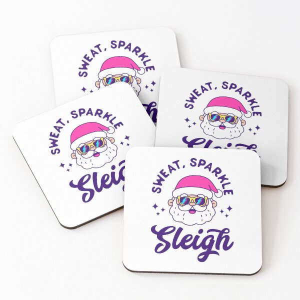 Item preview, Sweat Sparkle Sleigh - Retro Pink Santa Sunglasses Slay Pun Chic Gift designed and sold by Brogress Project.