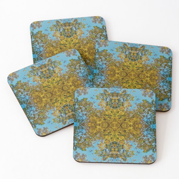 Item preview, Psychedelic Sacred Geometry Autumn Mandala – Visionary Fall Canopy designed and sold by aadventures.