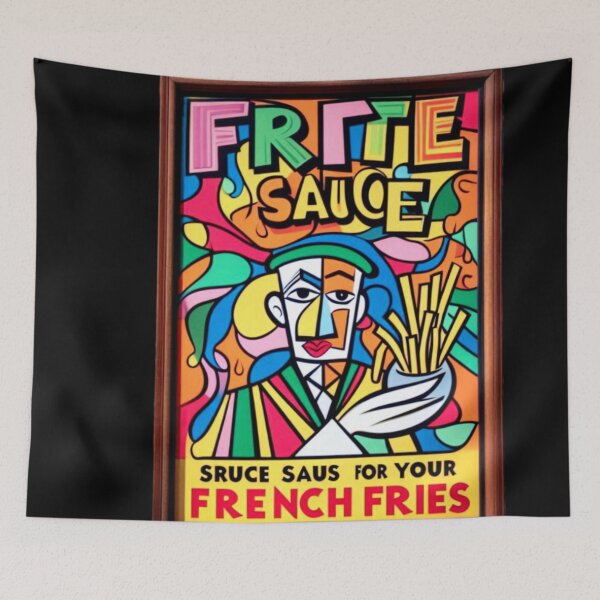 Item preview, Frite Royalty – Surreal Snack Poster of Cubist Delight designed and sold by daweave77.