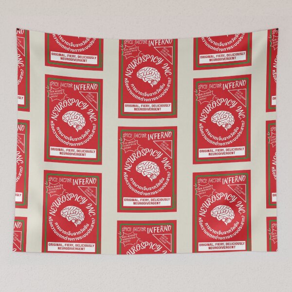 Item preview, Neurospicy Sriracha Hot Sauce Label  | Extra Spicy Autism (Version 2) designed and sold by QuirkyGuacamole.