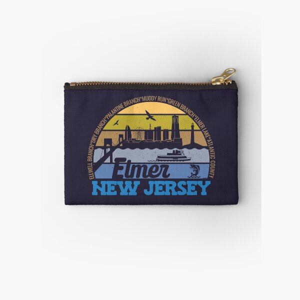 Item preview, Elmer New Jersey Sunset Retro Vintage Local Pride Logo designed and sold by CRHPOD20.