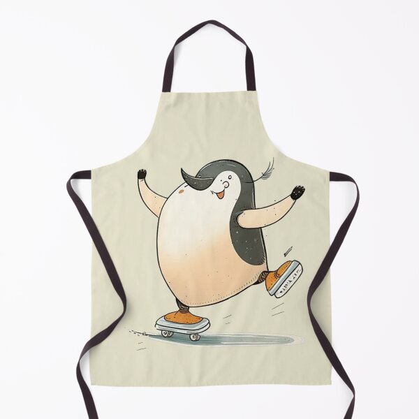 Item preview, Penguin Ice Antics - Klutzy Skating Adventure Cartoon designed and sold by PaintbrushPlace.