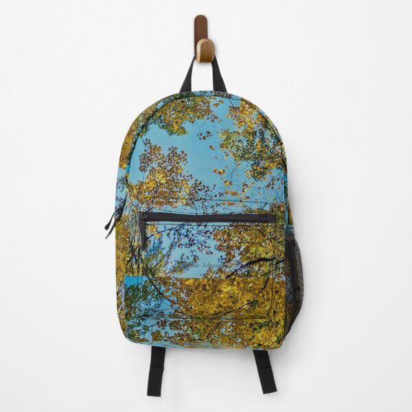 Item preview, Autumn Canopy – Golden Leaves Against Blue Sky Nature Photography designed and sold by aadventures.