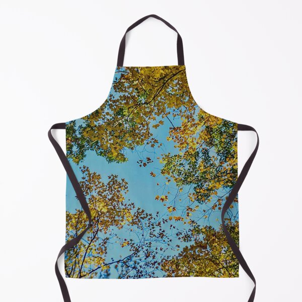 Item preview, Autumn Canopy – Golden Leaves Against Blue Sky Nature Photography designed and sold by aadventures.