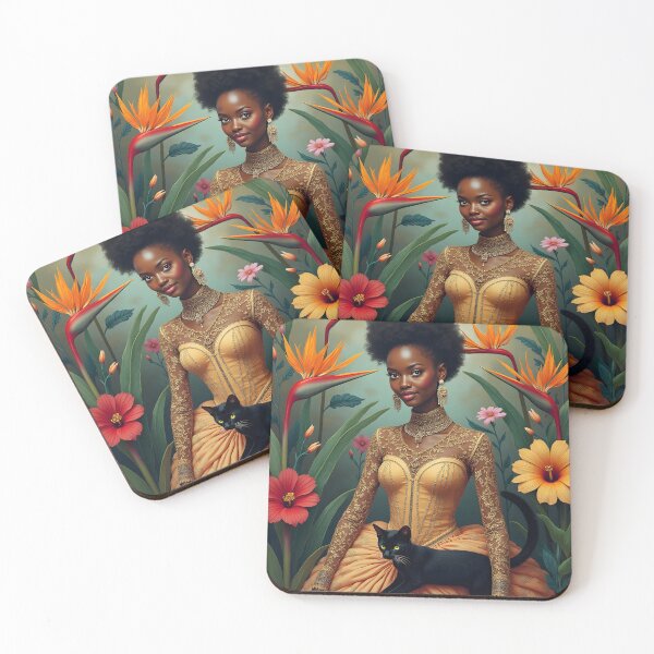 Item preview, Victorian Woman with Black Cat designed and sold by ChloeDesigns401.