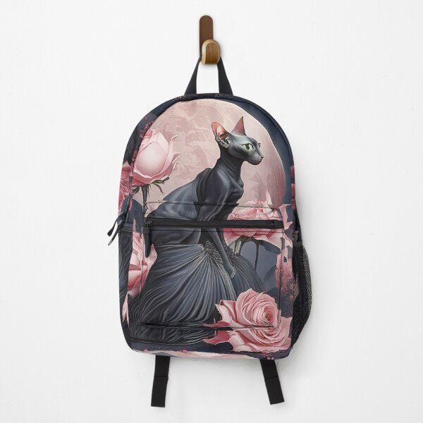 Item preview, Vintage Style Cat Lady Sphinx With Roses designed and sold by LanaGustavsson.