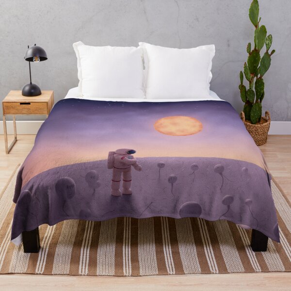 Item preview, New Dawn – Astronaut Watching the First Sunrise on a Distant World designed and sold by Whimsical Hug.