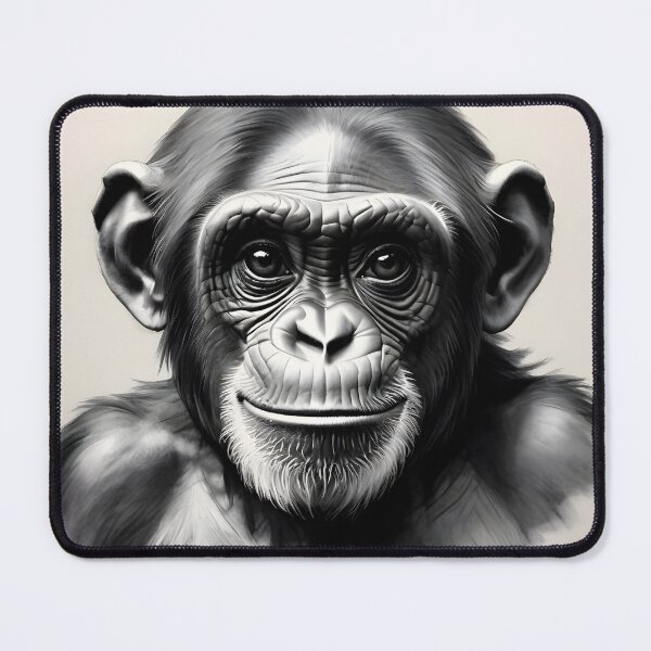 Item preview, Chimpanzee designed and sold by WorldofCharcoal.