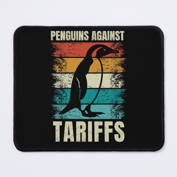 Item preview, Penguins Protest Against Tariffs Funny Penguin Tariff Resist designed and sold by ManiaGrania.