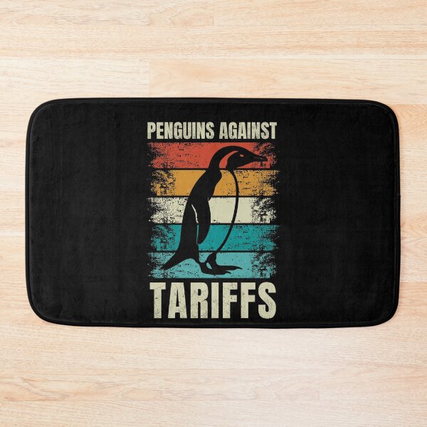 Item preview, Penguins Protest Against Tariffs Funny Penguin Tariff Resist designed and sold by ManiaGrania.