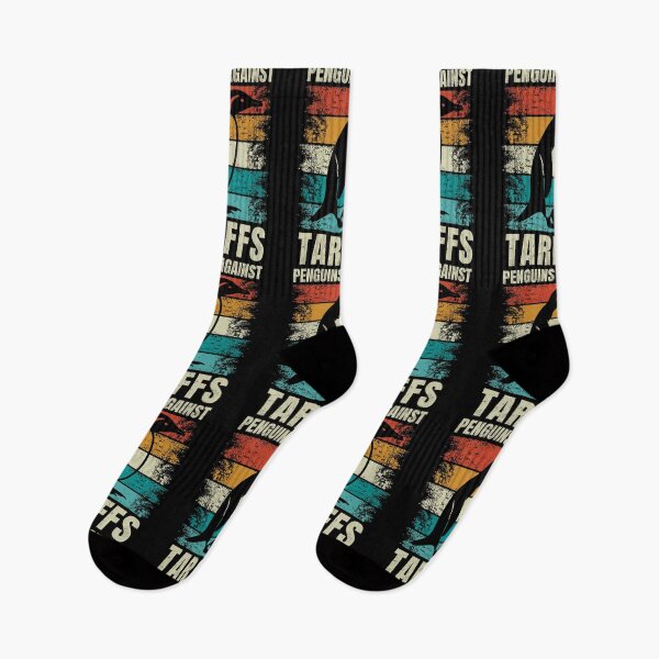 Item preview, Penguins Protest Against Tariffs Funny Penguin Tariff Resist designed and sold by ManiaGrania.