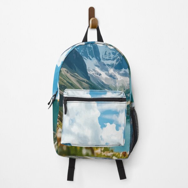 Item preview, Lush Green Valley and Turquoise Lake in the Alps designed and sold by Psittaciney.
