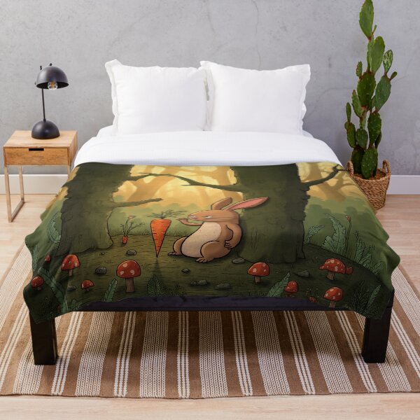 Item preview, The Unimpressed Rabbit – Forest Humor Illustration designed and sold by Whimsical Hug.