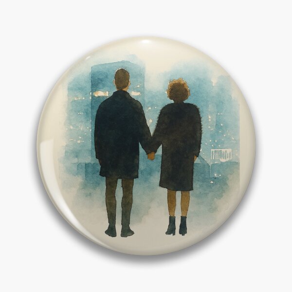 Item preview,  Fight Club –  Holding Hands Watercolor Final Scene designed and sold by stillnoir.