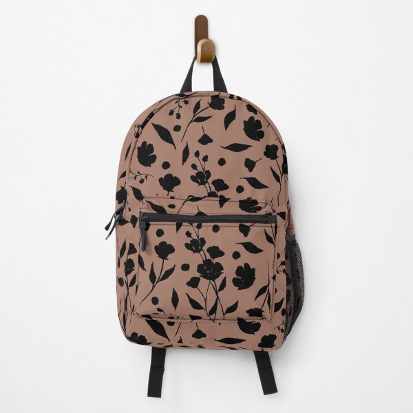 Item preview, Mocha Mousse Black Watercolor Floral Silhouette designed and sold by Designs by christel_treiber.