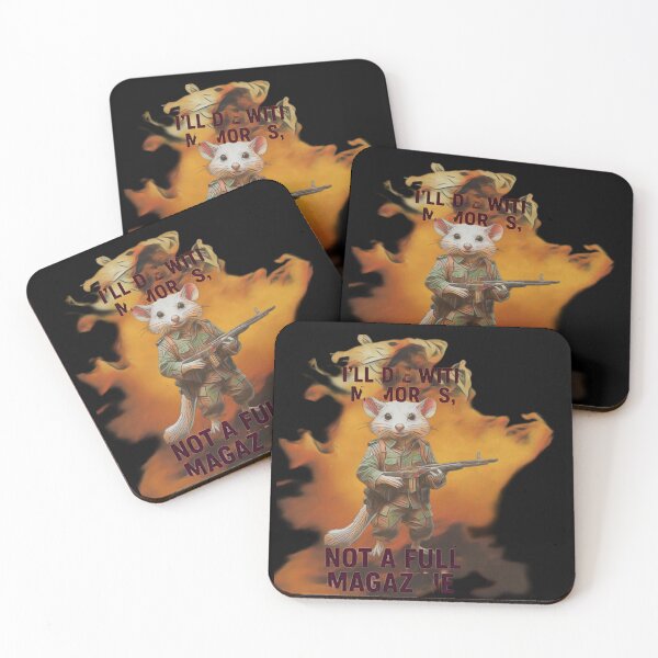 Item preview,  Soldier Mouse, I will die with memories, not a full mag., Memories Over Bullets designed and sold by Creative-Sanc.