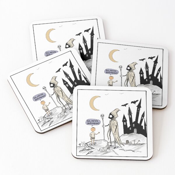 Item preview, Funny Grim Reaper Comic – Dark Humor Halloween Art designed and sold by Popstudio85.