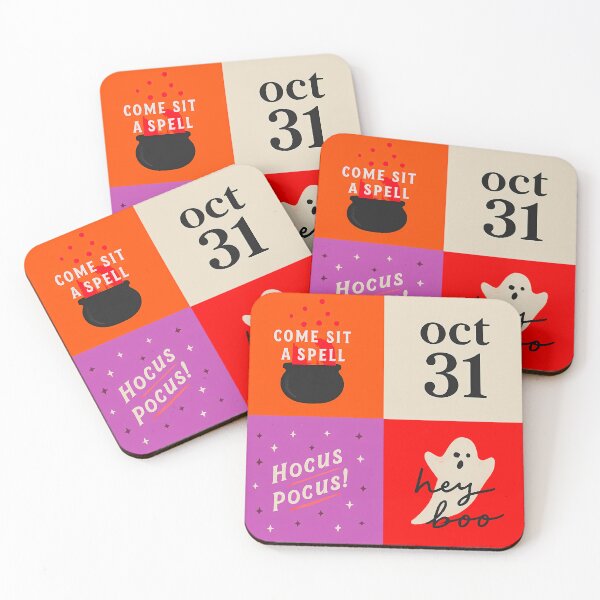 Item preview, Playful Halloween Quotes Pattern | Ghost & Witch Art designed and sold by UniqueDesign751.