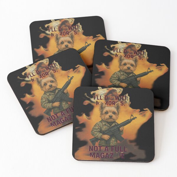 Item preview, Yorkshire Terrier Weteran, I will die with memories, not a full magazine. Not a full magazine, but a full life designed and sold by Creative-Sanc.