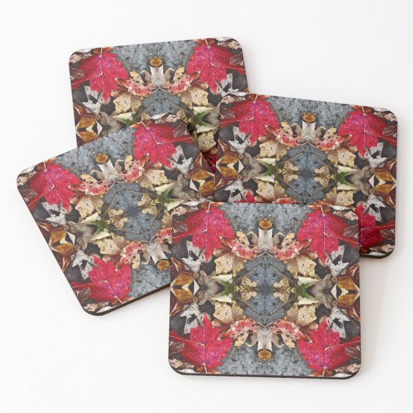 Item preview, Psychedelic Sacred Geometry Autumn Leaves – Visionary Ground Pattern designed and sold by aadventures.