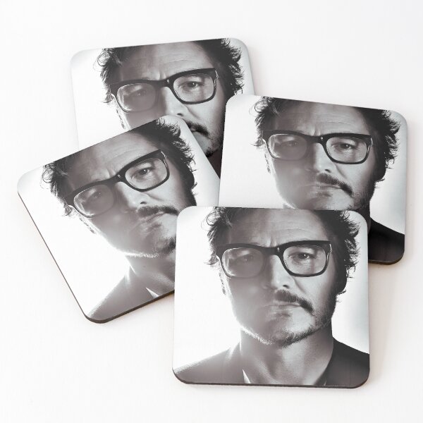 Item preview, Pedro Pascal Glasses Black and White Zaddy Daddy Face Card designed and sold by IntrovertGifts.