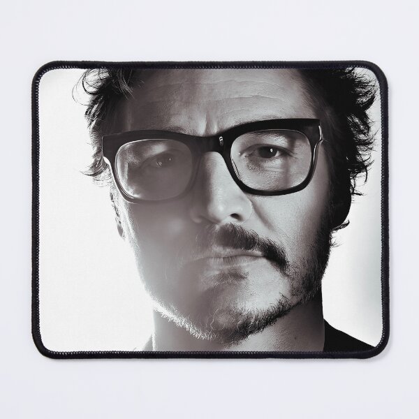 Item preview, Pedro Pascal Glasses Black and White Zaddy Daddy Face Card designed and sold by IntrovertGifts.
