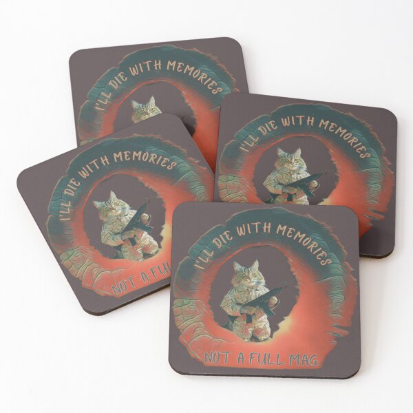 Item preview, Soldier cat , I will die with memories, not a full magazine, Memories over bullets, make every day legendary designed and sold by Creative-Sanc.