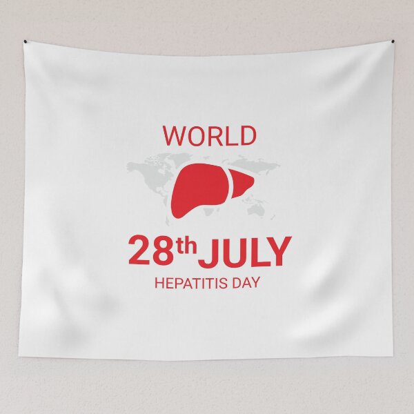 Item preview, World Hepatitis Day Abstract Liver Awareness Design designed and sold by paolboa.