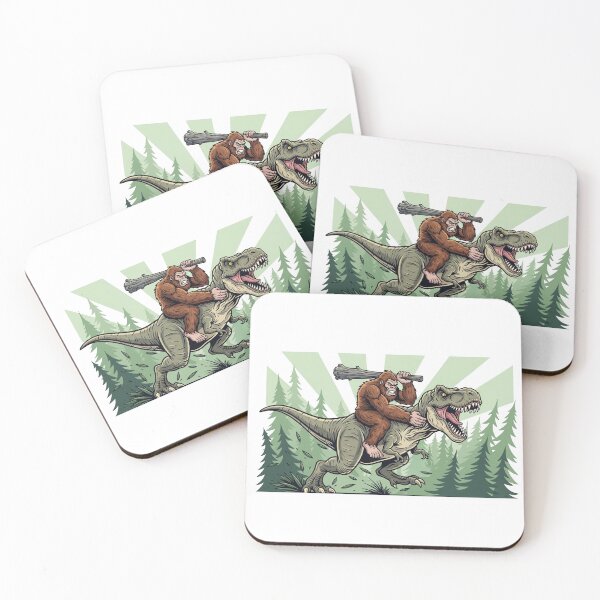 Item preview, Bigfoot Riding Dinosaur – Legendary Ride designed and sold by FelixnRobinus.