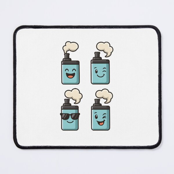 Item preview, Cartoon Fun – Cute Vape Characters Sticker Design designed and sold by House of Taste Vape Designs.