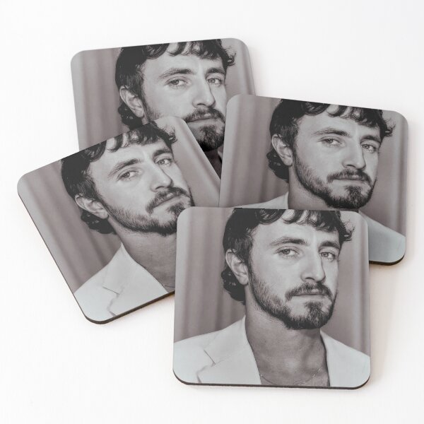 Item preview, Irish Actor Black and White Paul Mescal Face Card designed and sold by IntrovertGifts.
