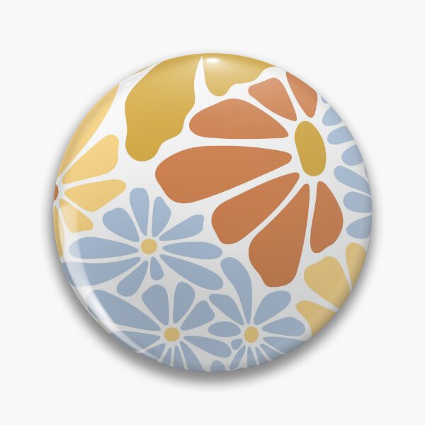 Item preview, Retro 70s Floral Pattern Art: Groovy Boho Daisy Flower Power Hippie Aesthetic designed and sold by ArtSparkCo.