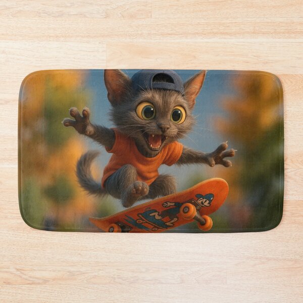 Item preview, Skater Lykoi Cat designed and sold by Sillytoe.