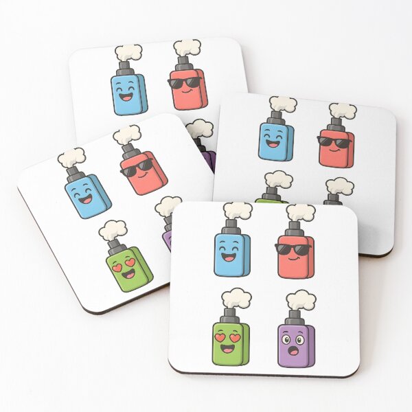 Item preview, Cartoon Fun – Cute Vape Characters Sticker Design designed and sold by House of Taste Vape Designs.