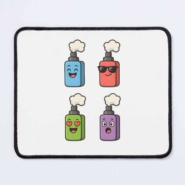 Item preview, Cartoon Fun – Cute Vape Characters Sticker Design designed and sold by House of Taste Vape Designs.