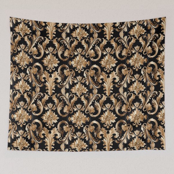 Item preview, Baroque Gold Floral Ornament Pattern designed and sold by Jackflash2023.