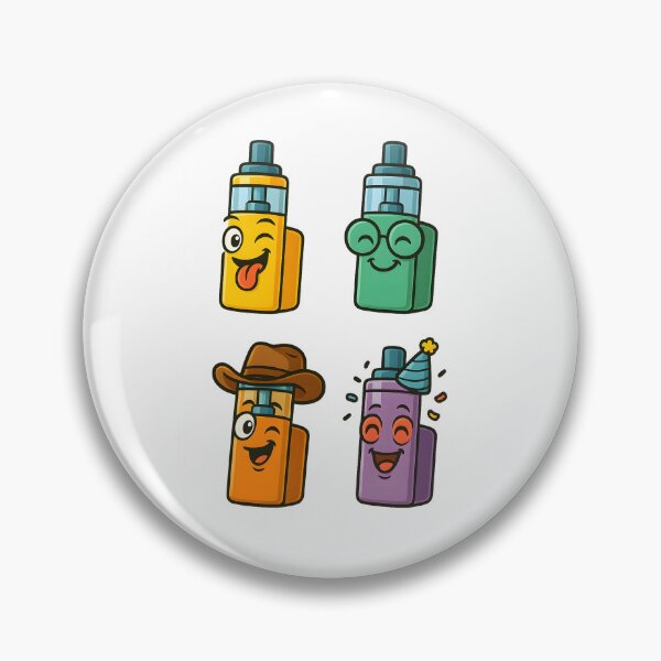 Item preview, Cartoon Fun – Cute Vape Characters Sticker Design designed and sold by House of Taste Vape Designs.