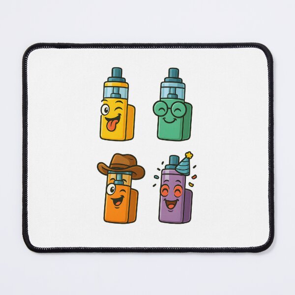 Item preview, Cartoon Fun – Cute Vape Characters Sticker Design designed and sold by House of Taste Vape Designs.