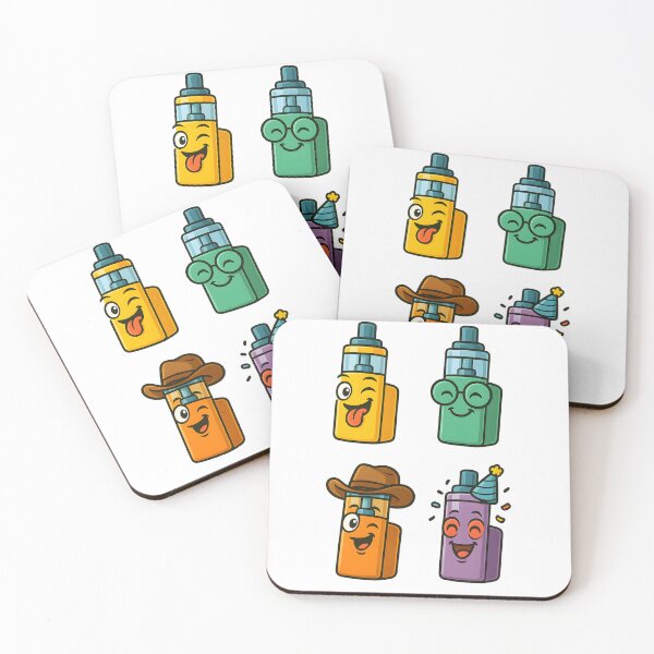 Item preview, Cartoon Fun – Cute Vape Characters Sticker Design designed and sold by House of Taste Vape Designs.