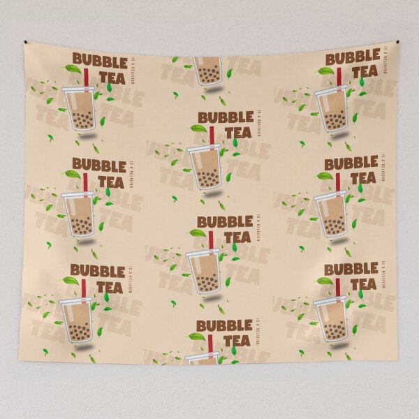 Item preview, Bubble Tea Is A Religion – Boba Milk Tea with Tea Leaves designed and sold by liveinbeauty.
