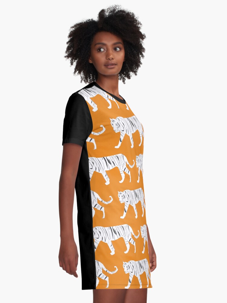 Alternate view of Tiger Print Graphic T-Shirt Dress