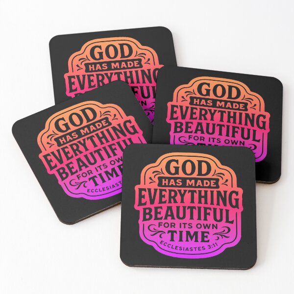 Item preview, Ecclesiastes 3:11 God Has Made Everything Beautiful For Its Own Time designed and sold by plushism.