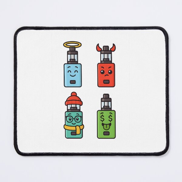 Item preview, Cartoon Fun – Cute Vape Characters Sticker Design designed and sold by House of Taste Vape Designs.