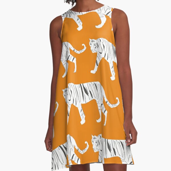 Tiger Print A-Line Dress