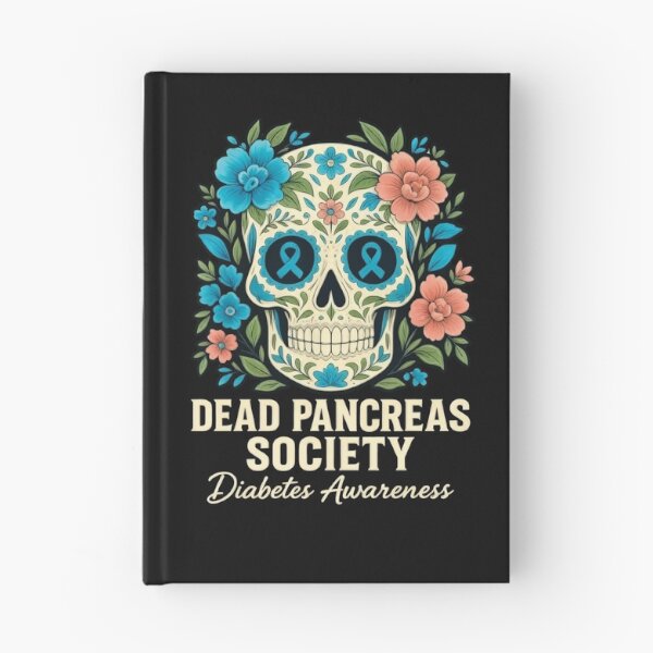 Item preview, Dead Pancreas Society Sugar Diabetes Awareness Skull Flower T-Shirt designed and sold by ChockletBoy.