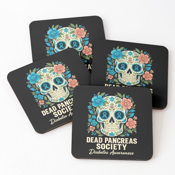 Item preview, Dead Pancreas Society Sugar Diabetes Awareness Skull Flower T-Shirt designed and sold by ChockletBoy.