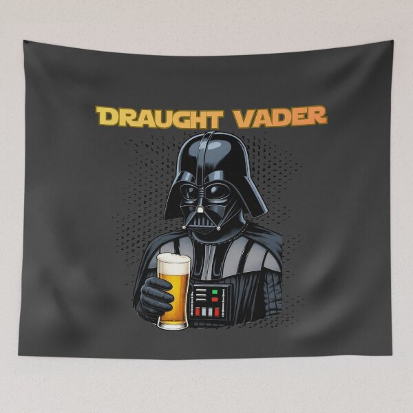 Item preview, Draught Vader – Funny Beer Lover Parody Design designed and sold by Nerd Army.